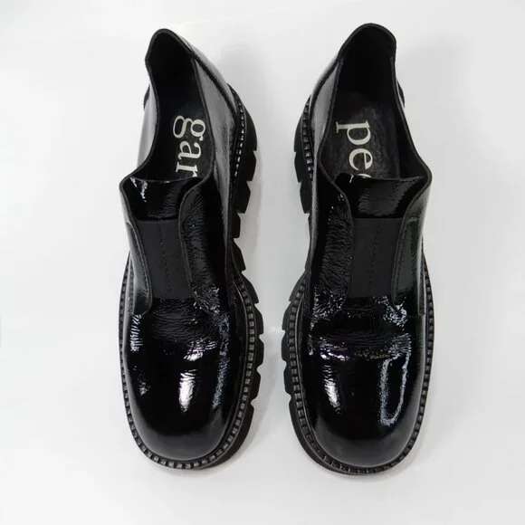 PEDRO GARCIA Silvia Platform Loafers Size 41 11 Black Patent Leather NEW - Picture 11 of 15